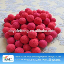 Factory directly sale Sponge Rubber Ball For Concrete Pump Pipe cleaning